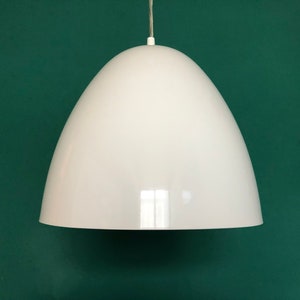 1 of 2 Vintage Lamps, EGLO, Mid Century Lamp, Retro Pendant Lamp, Metal, White
