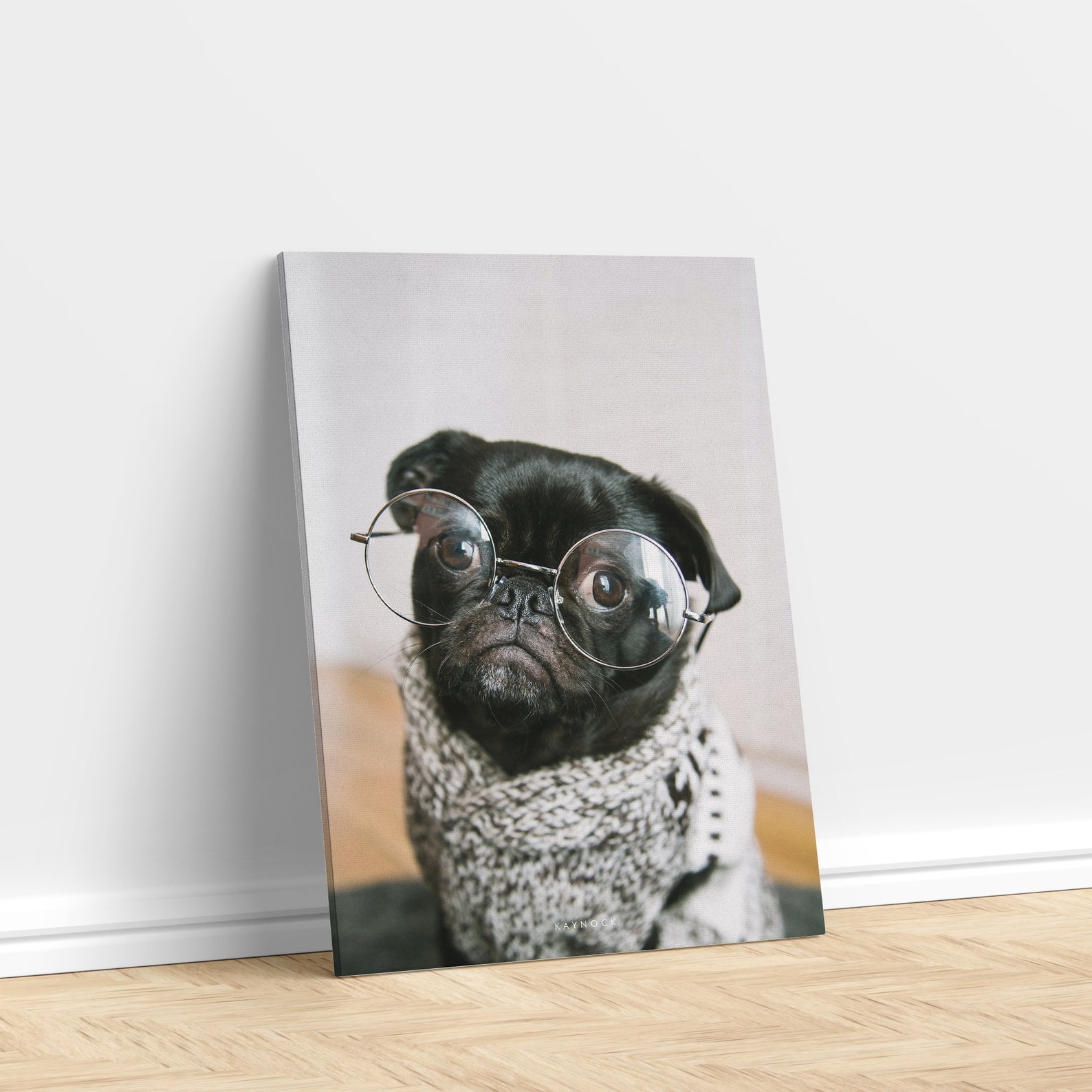 Cute Dog Canvas Print Wall Art Home Decor Etsy