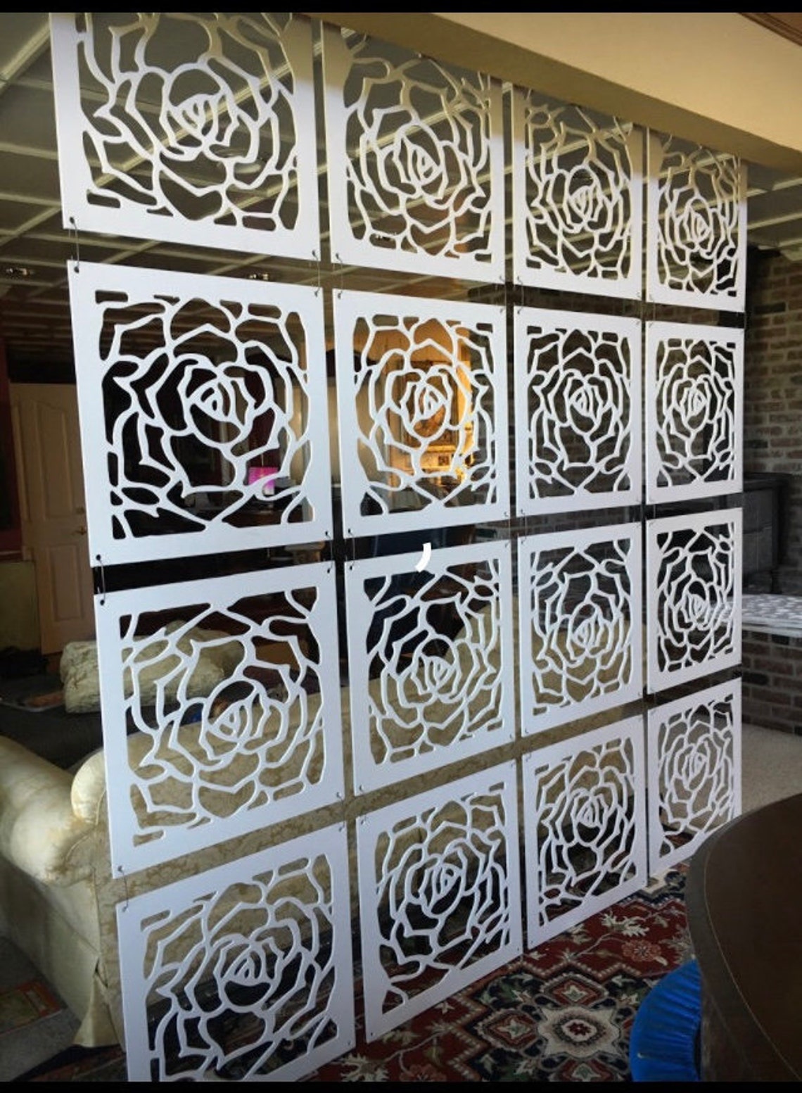 Rose Room Divider Etsy
