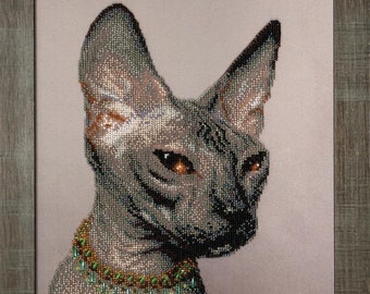 Bead embroidery kit "Sphinx" by Charivna Mit
