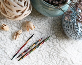 Symfonie Wood Cable Needles Set KnitPro/ Multi-Colored Knit Pins/ knitting notion/ Knitter helper accessory/ knitting gift idea/ essential