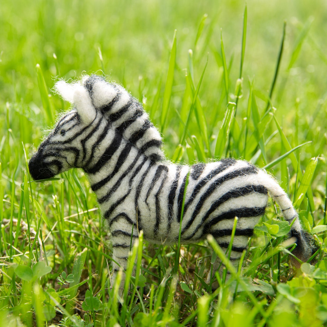 Zebra Needle Felting Kit Marty Zebra Needle Felting Kit Zebra Craft Kit
