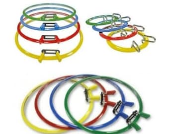 Nurge Spring metal/plastic hoop for cross stitch and embroidery