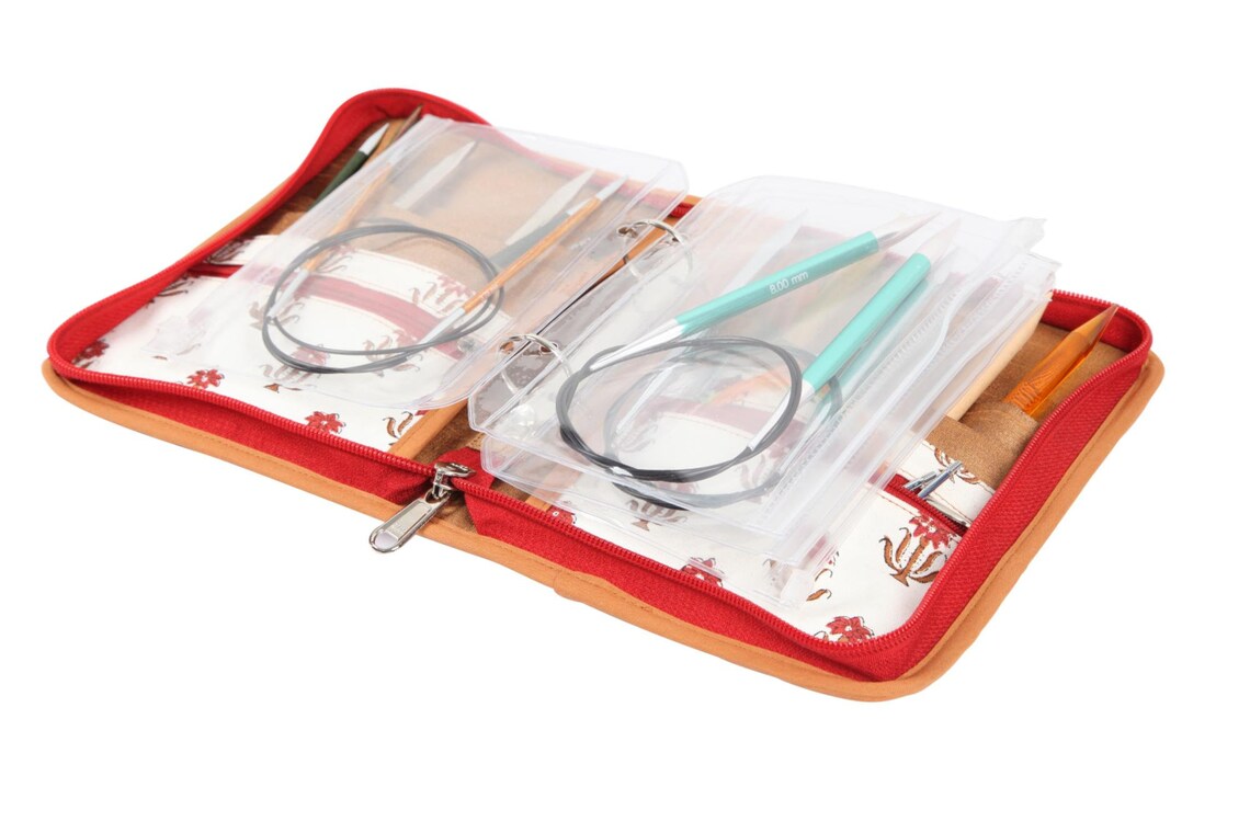 Caja de aguja de tejer circular fija KnitPro / Bolsa de punto Etsy