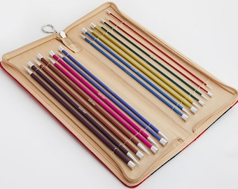 Single Pointed Knitting Needles Sets KnitPro Zing Coloured  Aluminium Metal Knit Pins Sets