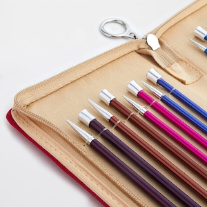 Single Pointed Knitting Needles Sets KnitPro Zing Coloured Aluminium Metal Knit Pins Sets image 4