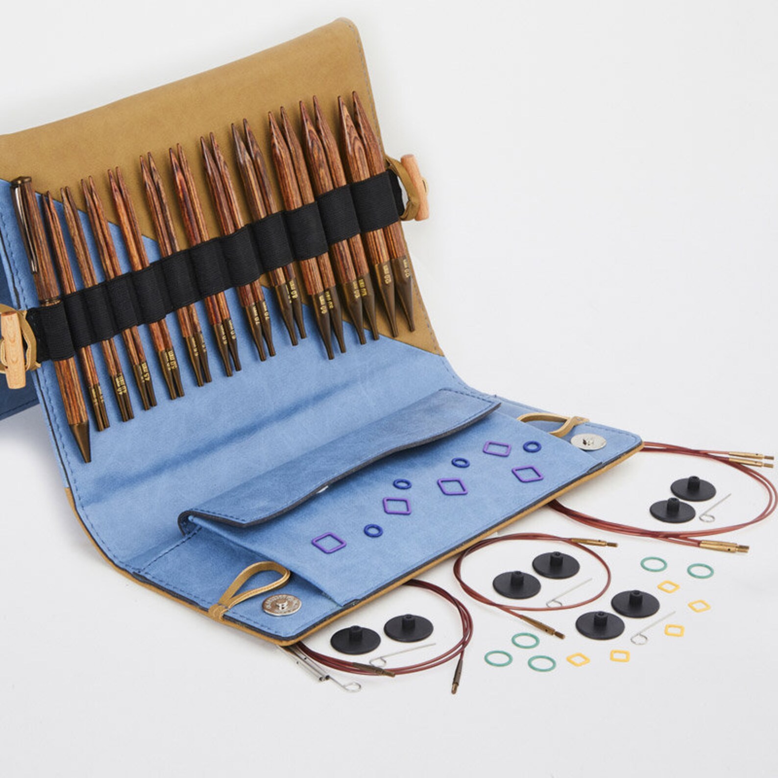 Wood Interchangeable Circular Knitting Needles Set Knitpro Etsy