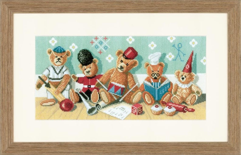 \u0421ross stitch kit LanArte Teddy Bears