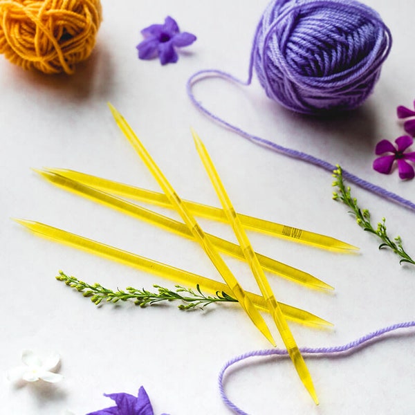 Plastic Knitting Needles Double Pointed Etsy