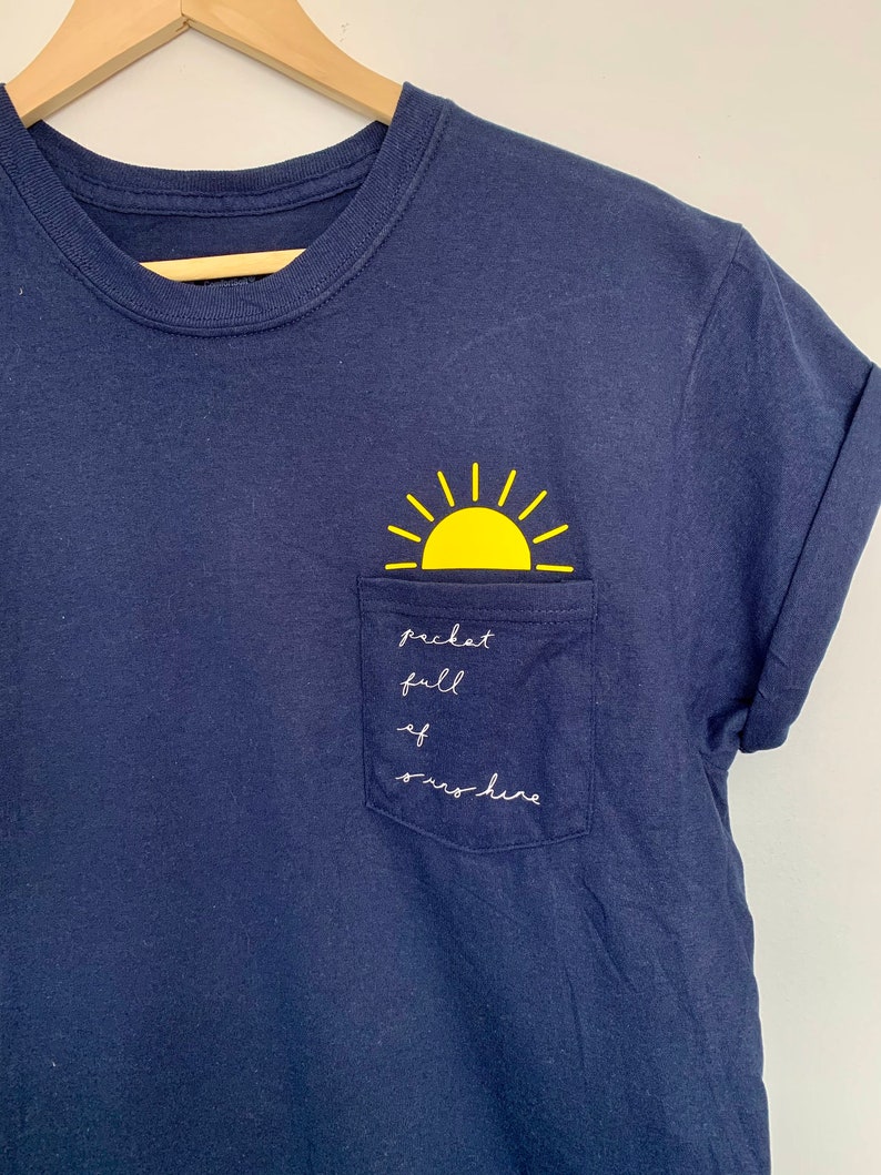 Pocket Full of Sunshine Tshirt Short Sleeve Etsy