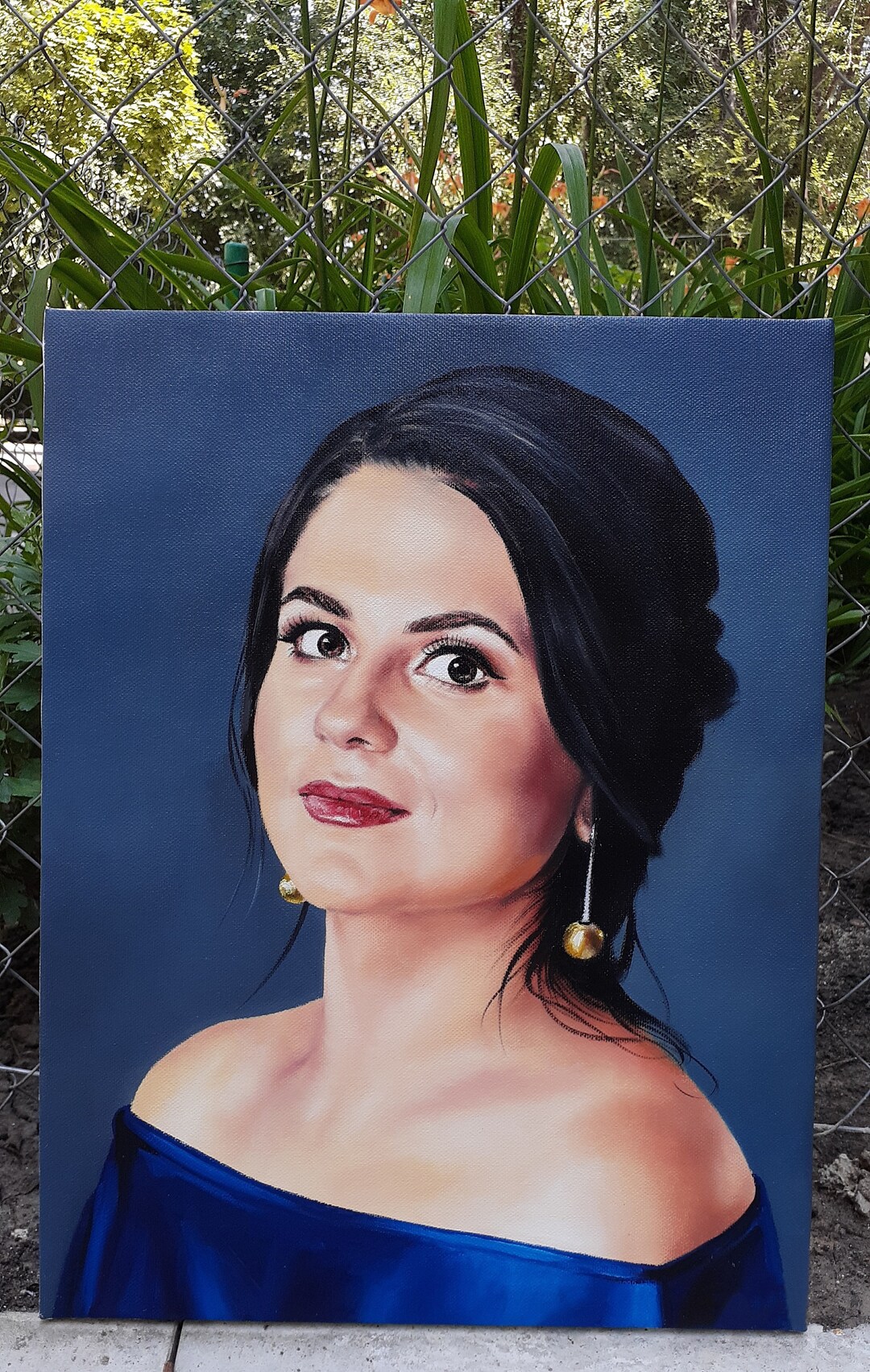 Custom Portrait From Photo, 100 Oil Handpainted Personal Gift for