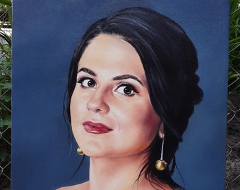 Custom Portrait from Photo, 100% Oil Hand-painted Personal Gift for your Loved Ones, Realistic Oil Portrait Commission