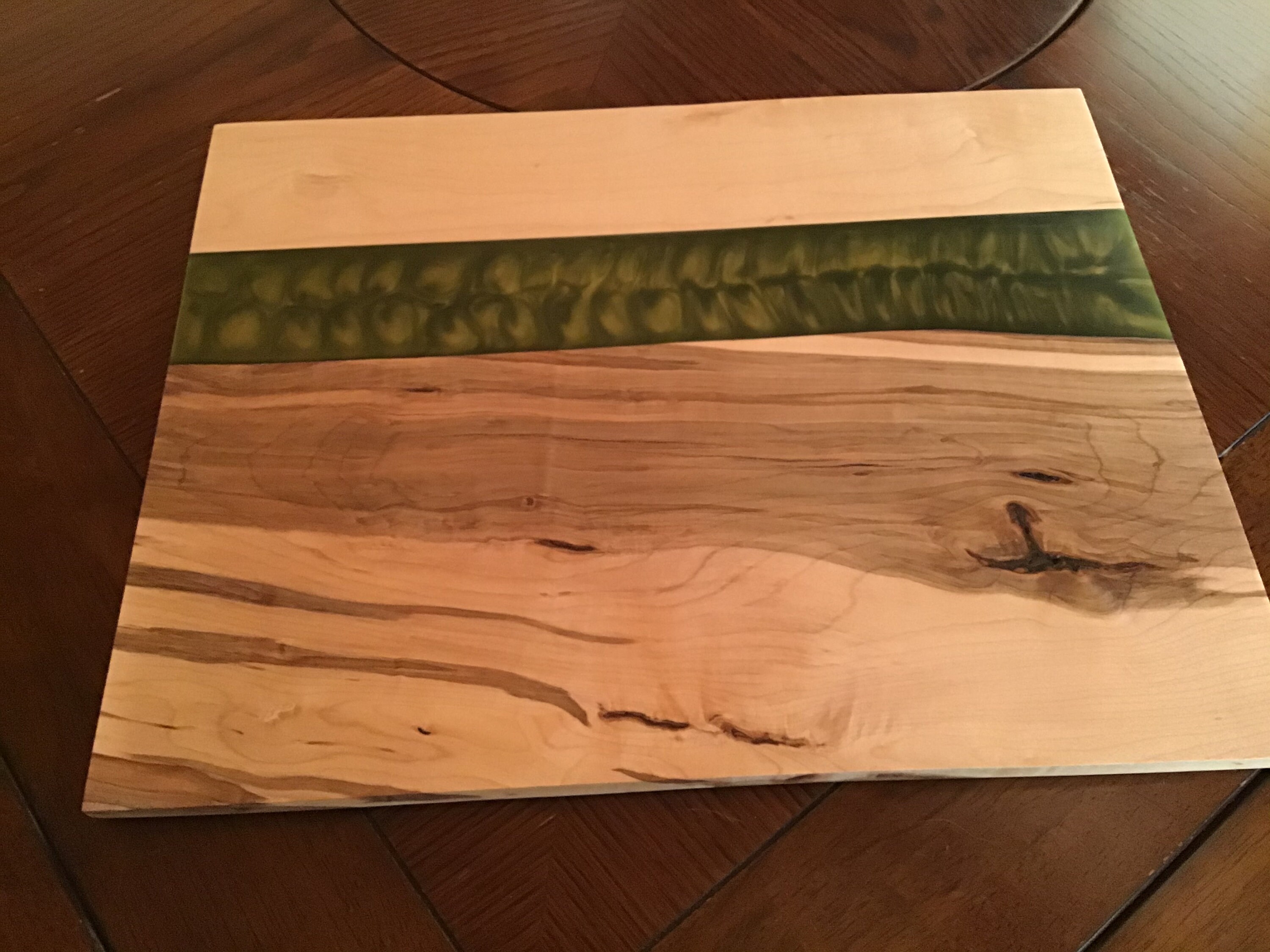 Maple Cutting Board with Epoxy River Etsy