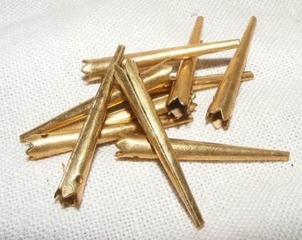 Aglets for reenactment. Available in golden color. Brass Aglets