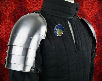 Simple XIV Century Medieval Armor, Pauldrons arm, Steel Pauldrons, Armor steel Easter Gift