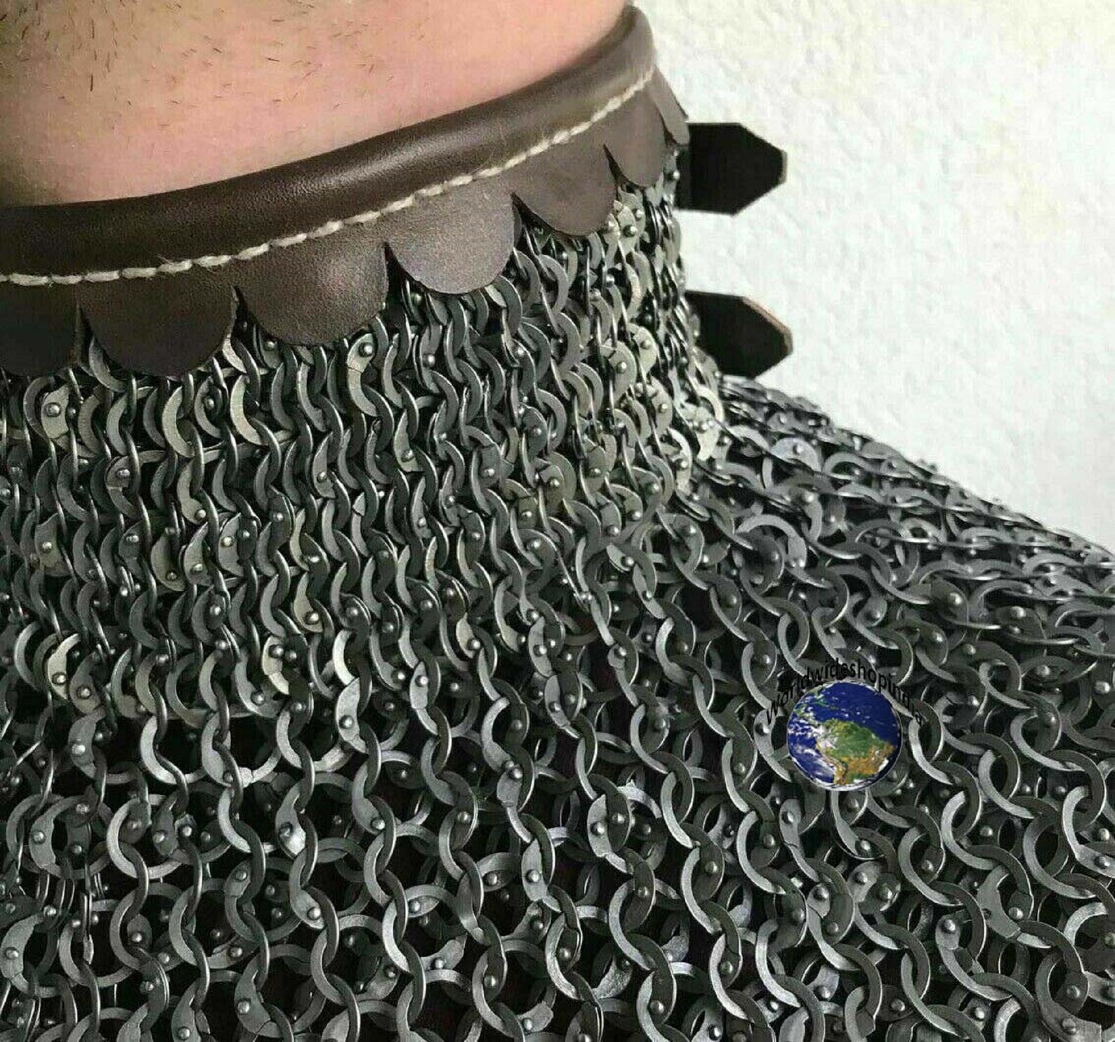 Chainmail Aventail Flat Riveted With Washer Mild Steel Etsy