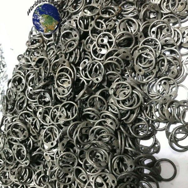 Round rings with Round Rivets,6mm, 7mm ,8mm or 9mm,Riveted Chainmail Rings,Riveting tool free