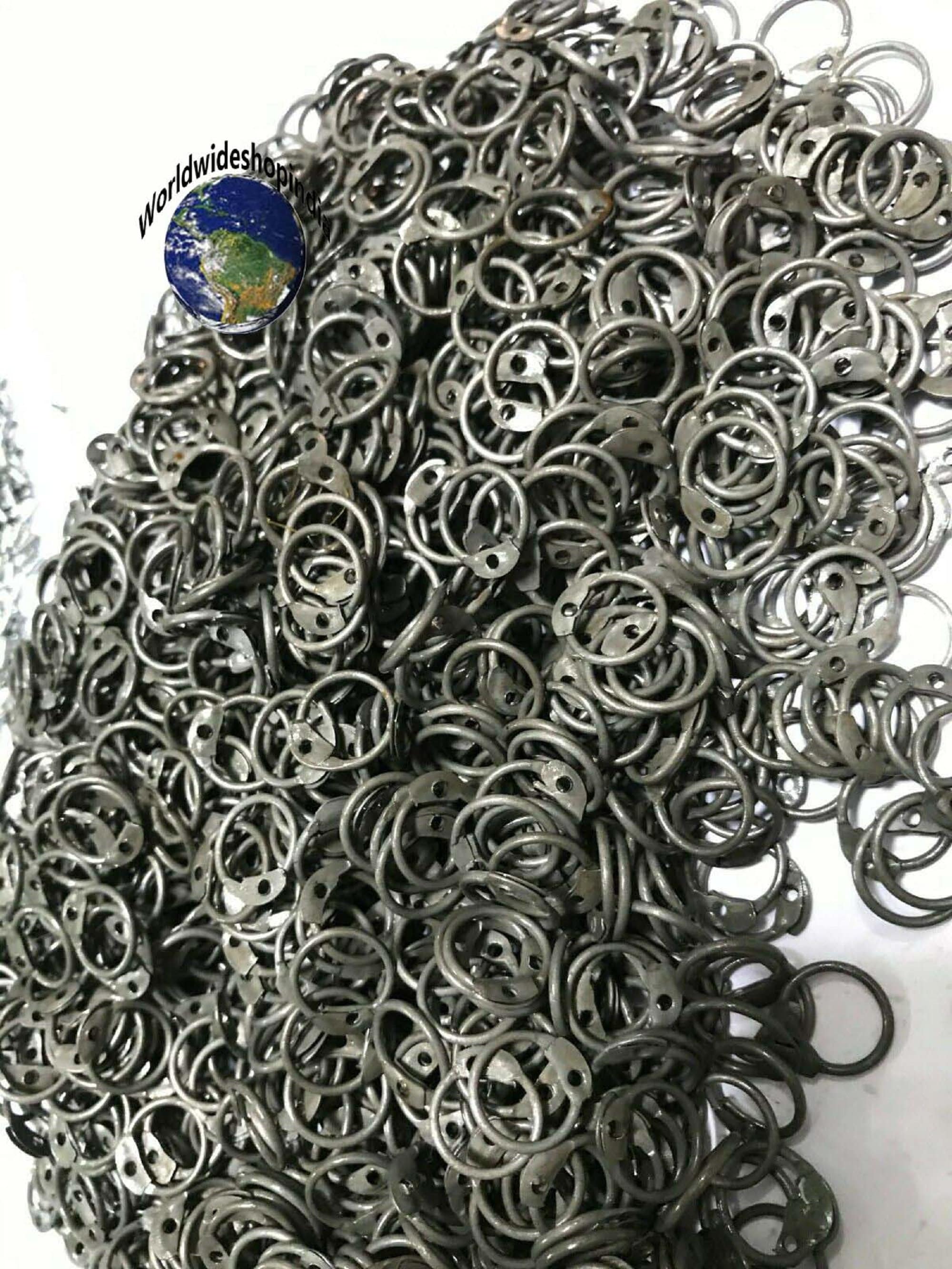 Brass Butted Chainmail Rings