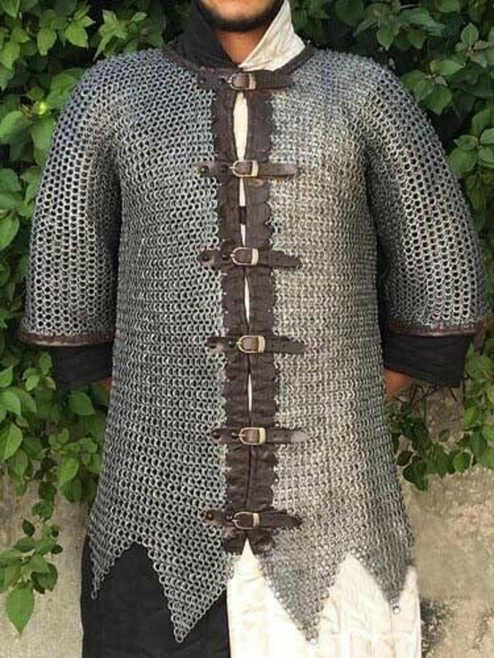 Medieval chain mail hauberk armor for sale