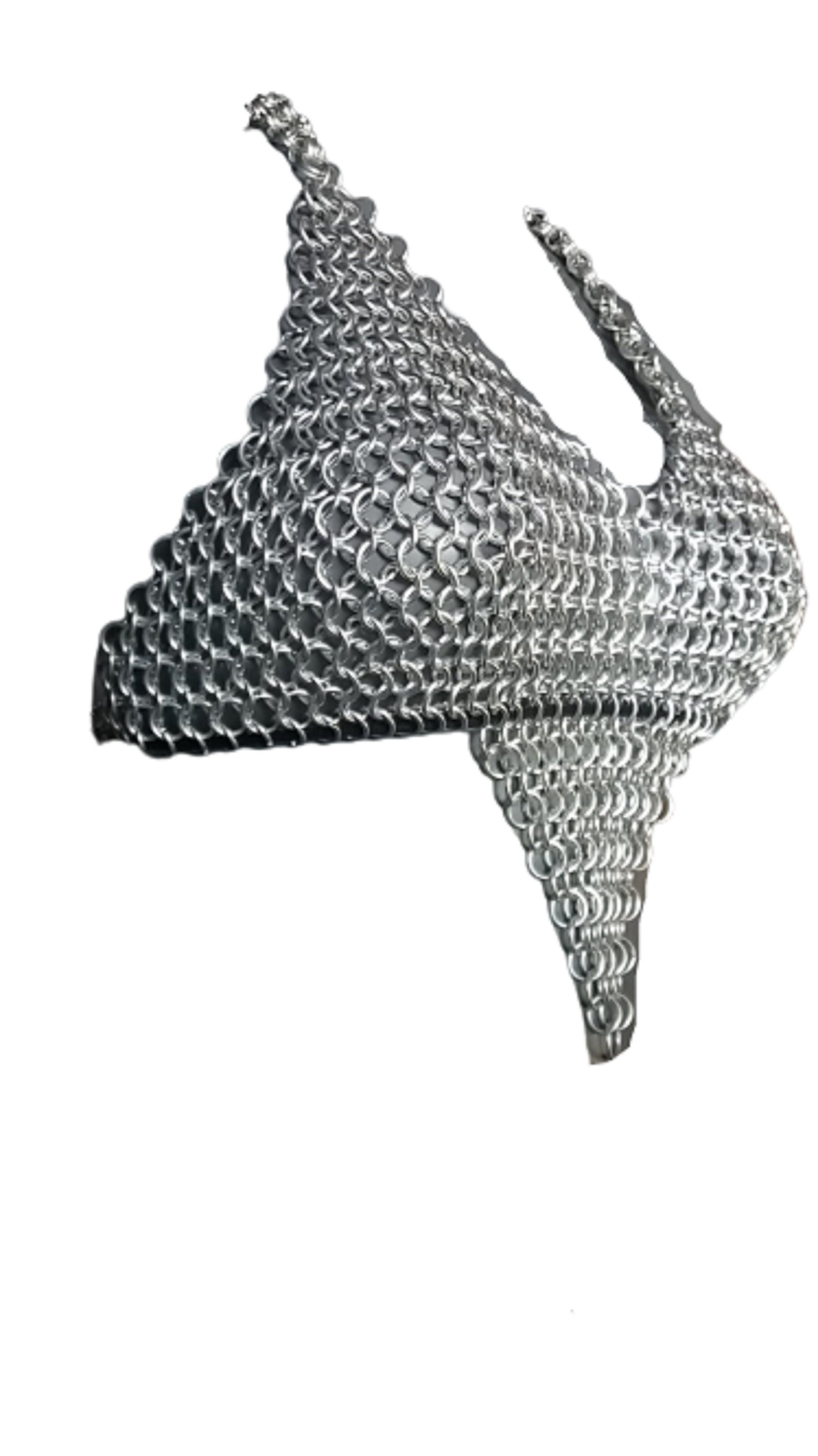 Chainmail Top, Aluminum Chainmail Sexy Bra, Gift for Her, Medival Chainmail  Costume 