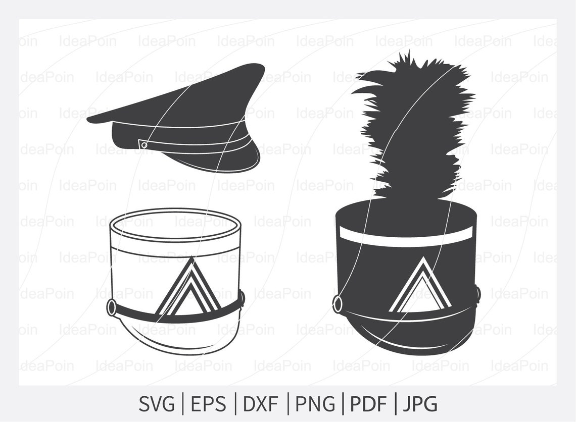 Marching Band Hat SVG Marching Band SVG Shako Hat Svg Etsy
