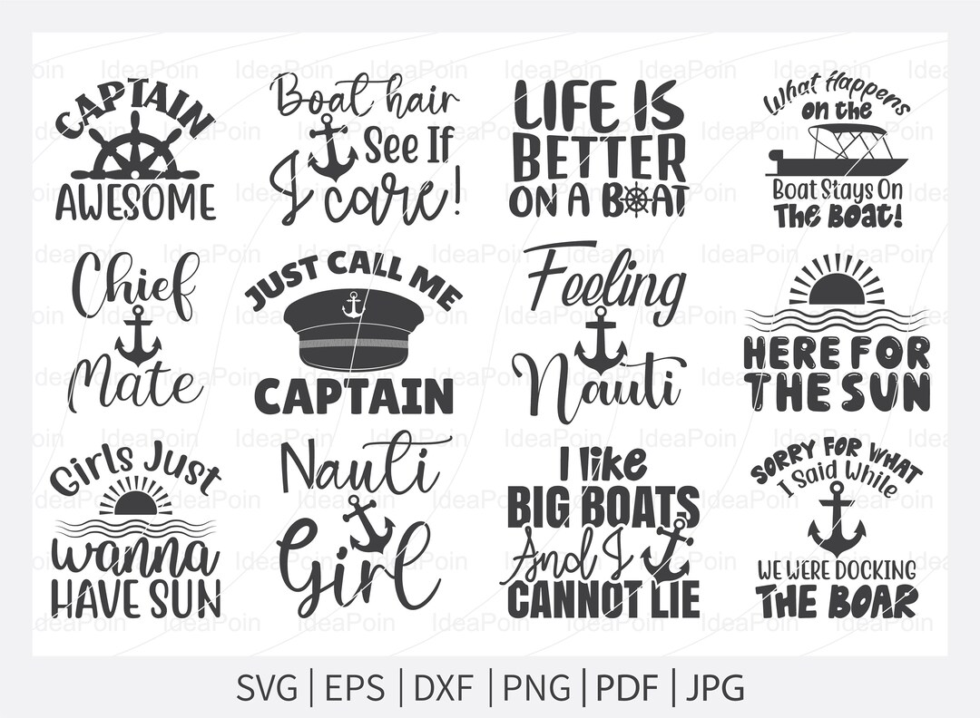 Boat Life SVG, Boating SVG, Lake Life Svg Bundle, Boat Life Svg, Lake