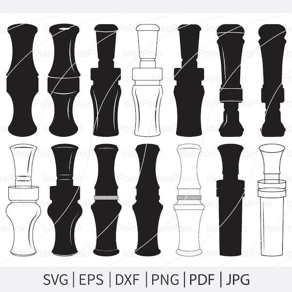 Duck Call SVG, Duck Call Split Silhouette, Duck calls Monogram, Best duck calls, duck calls Clipart, Duck Call Vector, Wood duck calls