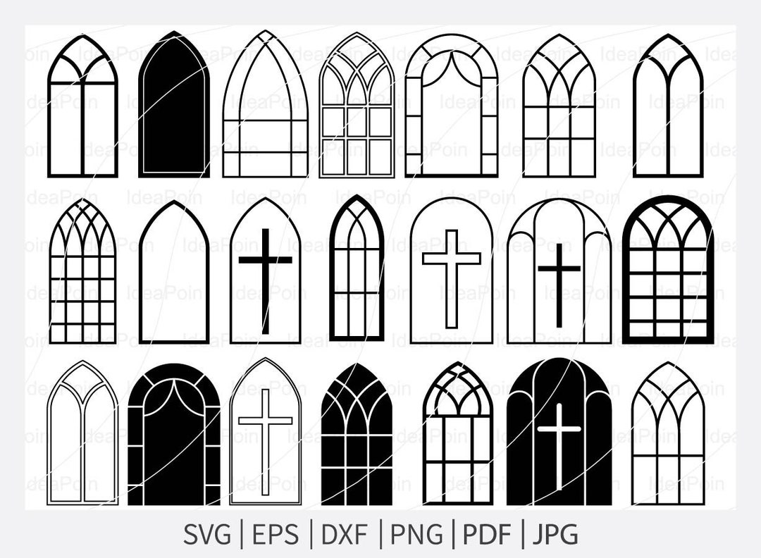 Church Windows Svg, Gothic Windows Svg, Gothic Svg, Windows Svg, Church