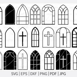 教会の窓 svg、ゴシック 窓 svg、ゴシック svg、窓 svg、教会の窓フレーム、窓クリップアート、窓シルエット、窓ベクター