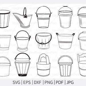 Bucket SVG, Bucket Vector, Bucket Svg Bundle, Old Bucket Svg, Bucket ...
