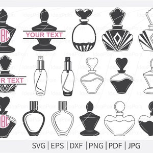 Perfume Bottle Bundle svg, Perfume Bottle split Monogram, Perfume Bottle Outline, Scent svg, Perfume Svg, Define Fragrance svg, Perfume wome