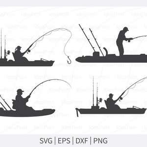 Download Kayak Fishing Svg Filekayaker Svgkayaking Svgkayak Etsy