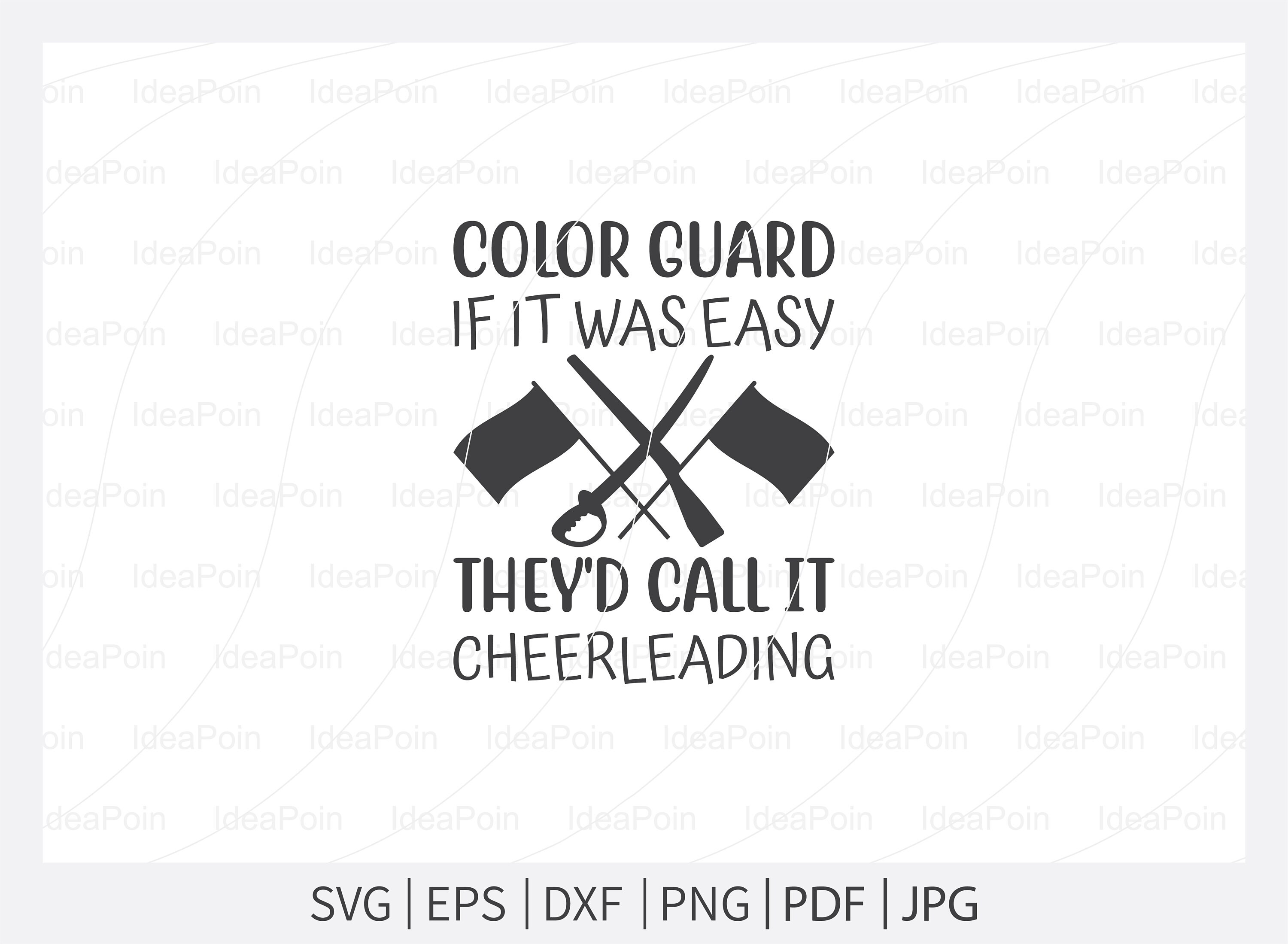 Color Guard SVG File Marching Band Svg Color Guard Flag Svg Etsy