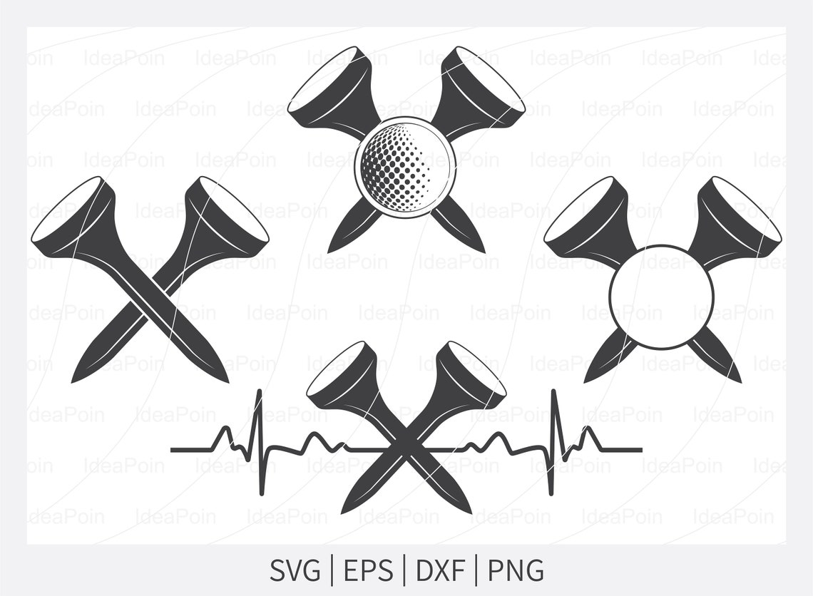 Download Golf SVG Golf Monogram Golf heartbeat svg Golf tee SVG | Etsy