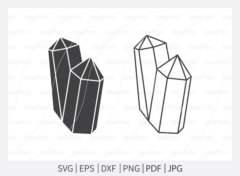 Crystals SVG Crystal Svg Bundle Crystal Outnile Svg Witch - Etsy