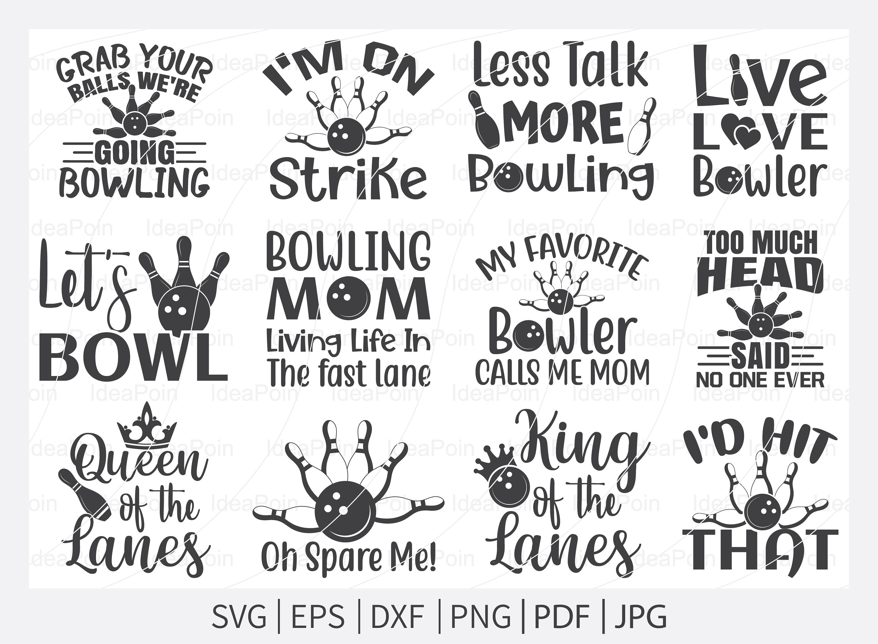 Bowling SVG Bowling Bundle Bowling Clipart Bowling Svg Cut Etsy