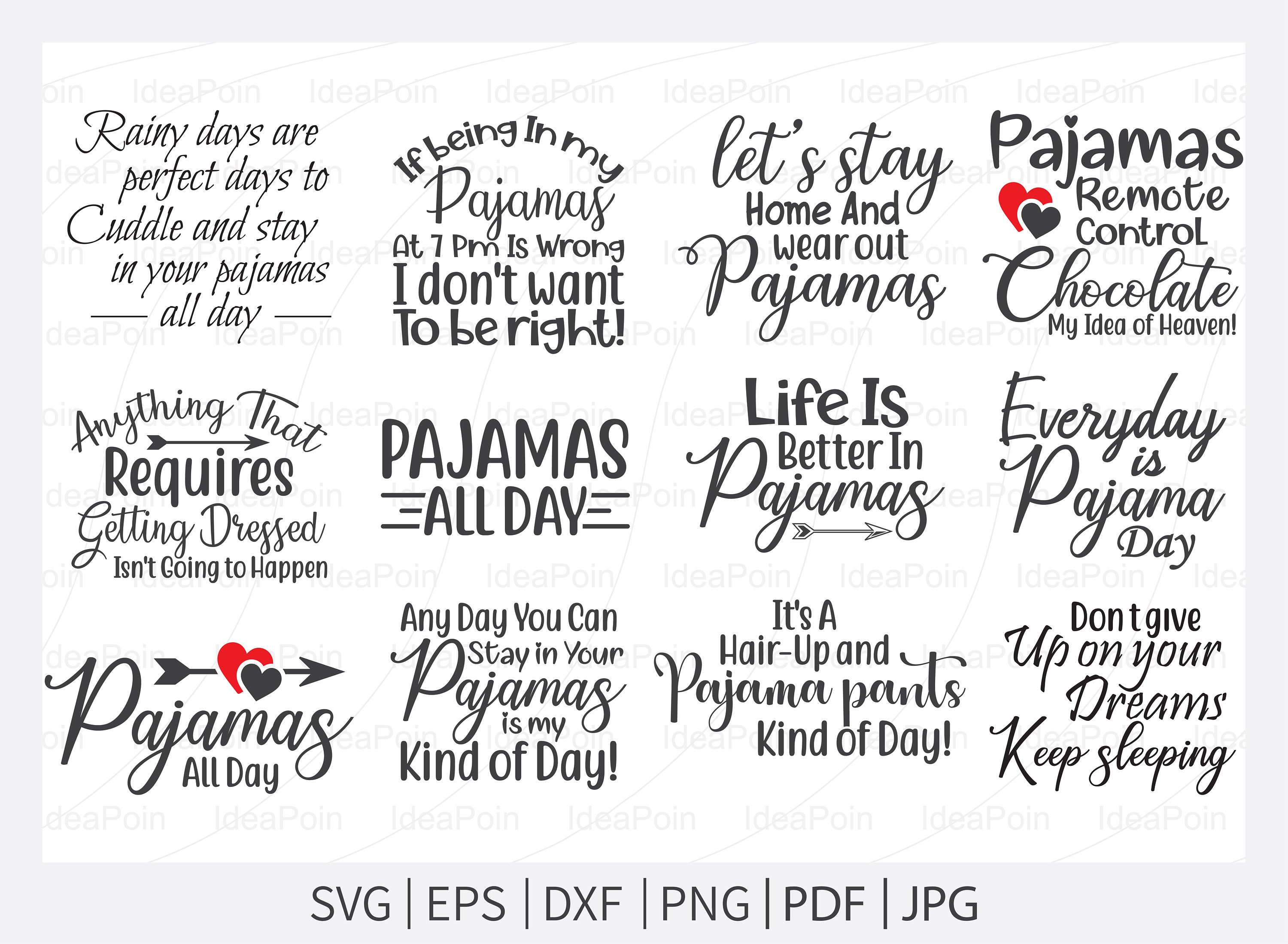Pajama Day Svg Pajama Day Pajama SVG Bundle Pajamas Etsy Canada