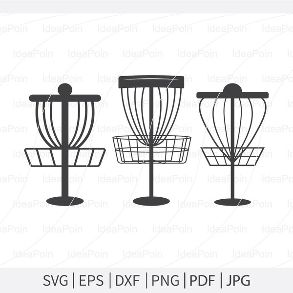 Disc Golf basket Svg, Disc golf SVG, Disc Golf basket clipart, Disc Golf Vector, Disc golf logo, Disc Golf Silhouette, austin disc golf svg