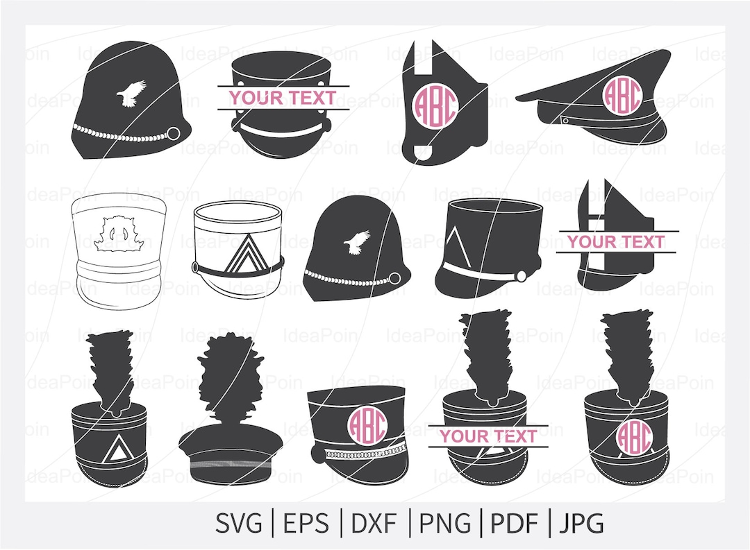 Marching Band Hat SVG, Marching Band SVG, Marching Band Hat With Plume