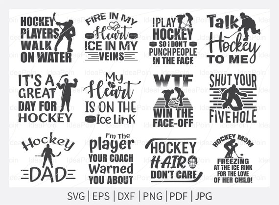 Ice Hockey SVG Hockey Quotes Svg Let's Watch Ice Hockey Etsy