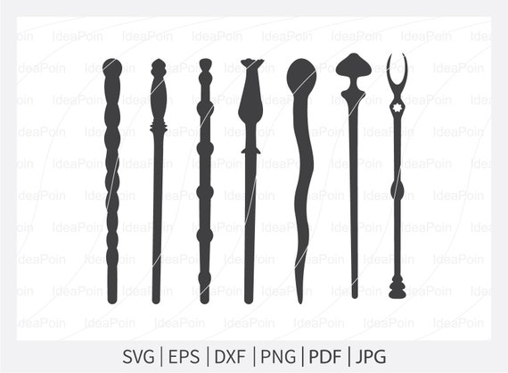 Wands Svg, Wands Bundle, Wand SVG Bundle, Wand Clipart, Wizard Witches  Spells, Svg, Eps, Dxf, Png, Wands Clipart, Cricut Design Space - Etsy
