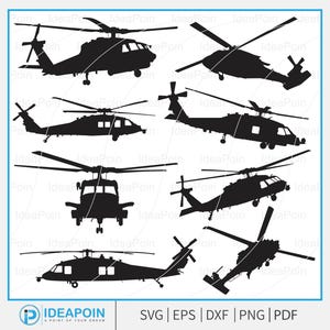MH-60 helikopter svg, MH-60 helikoptervliegtuigen, SH-60 helikoptervliegtuigen silhouet, Uh-60L zwarte havik, Faith svg, mh-60, militaire svg
