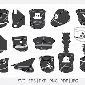 Marching Band Hat SVG, Marching Band SVG, Shako Hat svg, Marching Band Hat Silhouette, Color Guard SVG, Vector, Cricut file, Marching Band