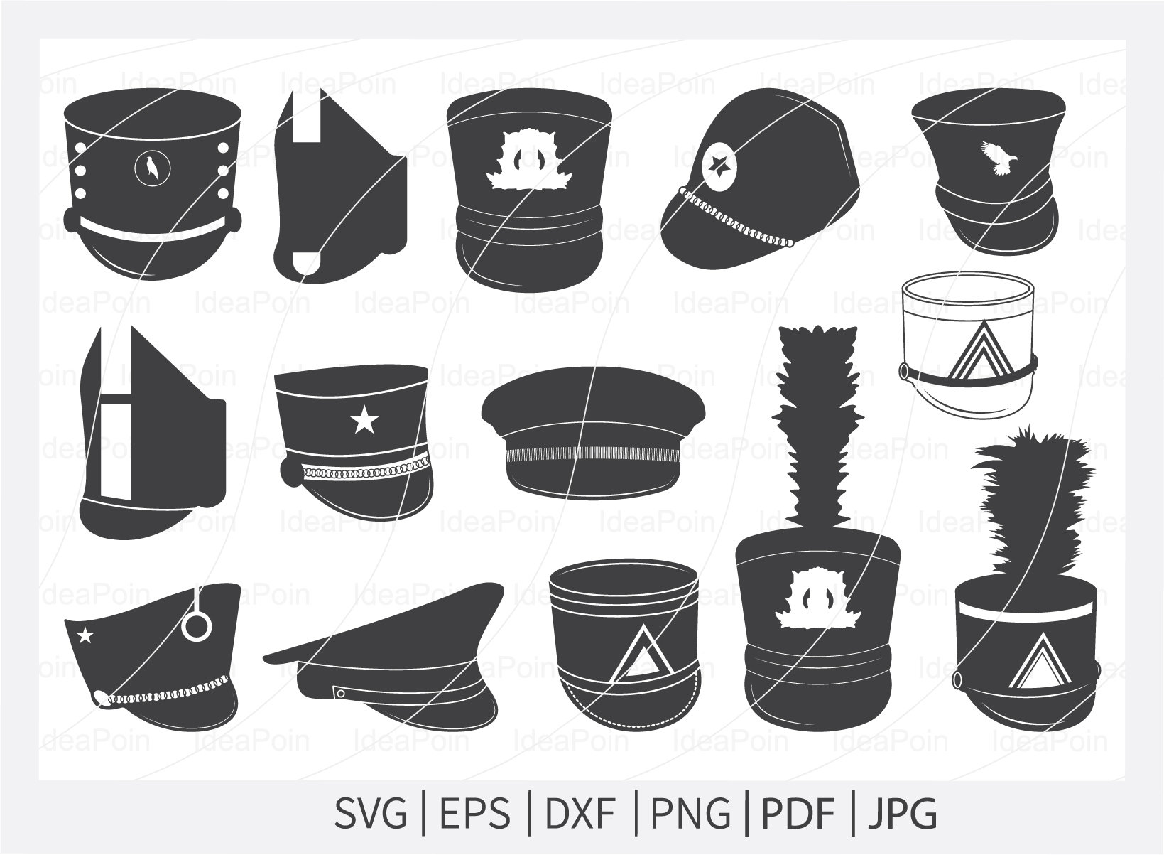 Marching Band Hat Plume Clip Art