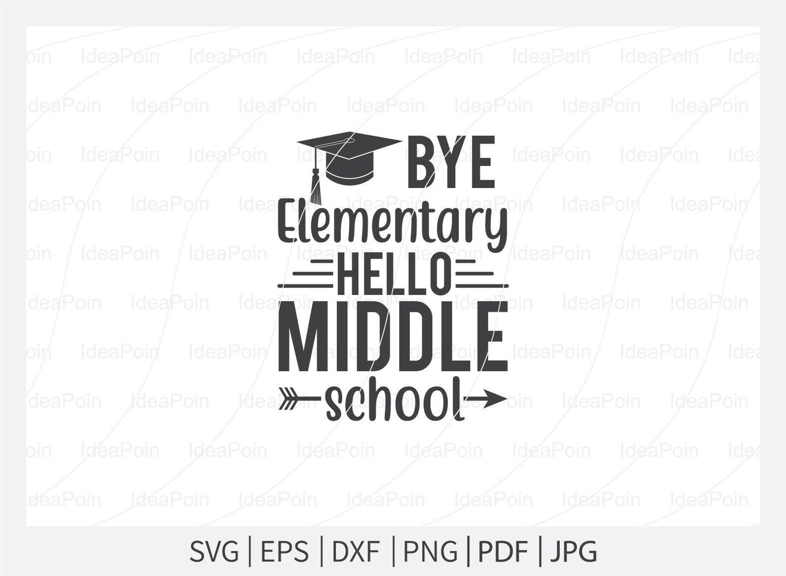 Bye Elementary Hello Middle School Svg Teacher Life SVG | Etsy