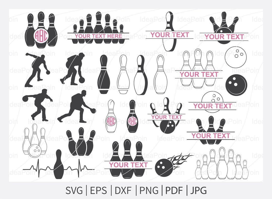 Bowling Svg, Bowling Svg Bundle, Bowling Split, Bowling Gift, Bowling ...