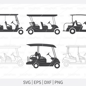 Golf SVG, Golf Cart Svg, sylwetka Golf Cart, golfing svg, Golf vector, clipart Golf Cart, zarys Golf Cart, pliki do cięcia Golf Cart, svg