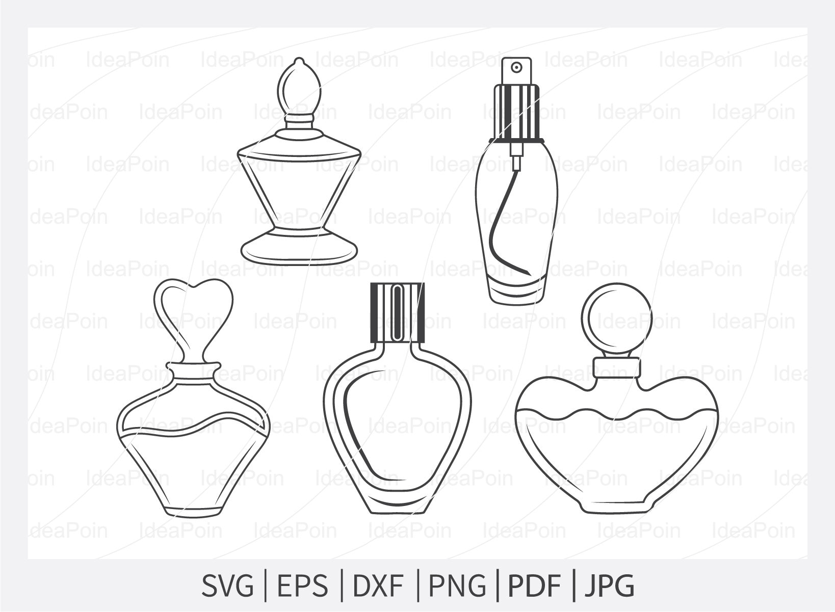 Perfume Bottle Bundle Graphic by inappropriateSVGs · Creative Fabrica