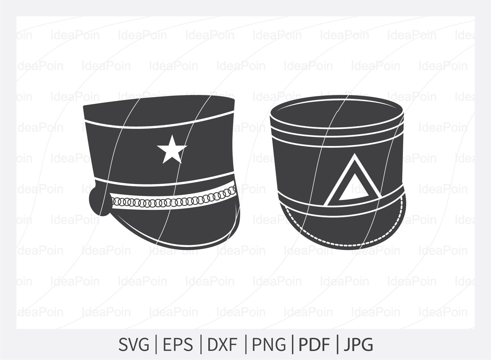 Marching Band Hat SVG Marching Band SVG Shako Hat svg Etsy