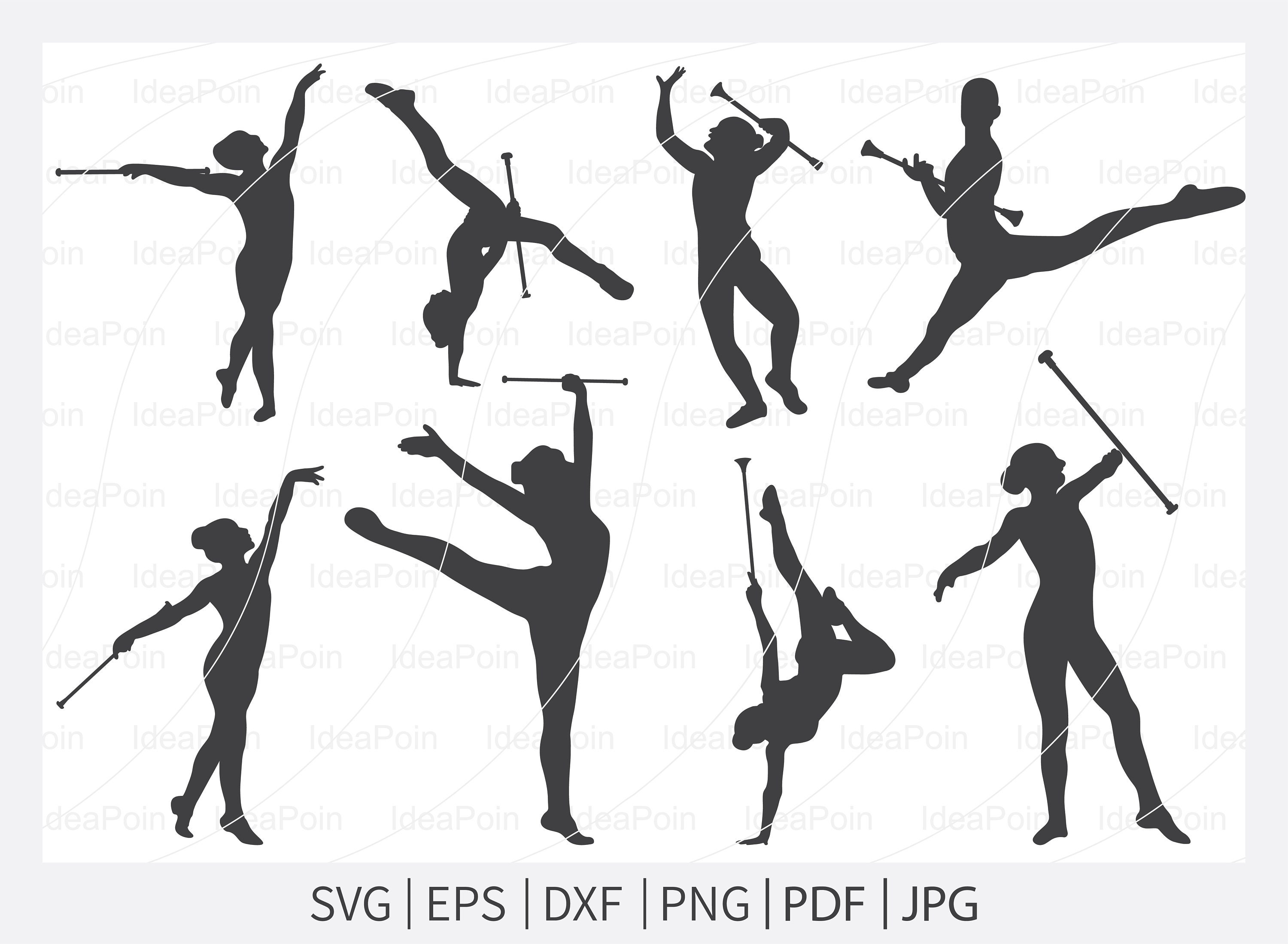 Baton Twirling SVG Majorette Baton Twirling Gymnastics SVG Etsy